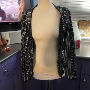 Black and white patterned jacket